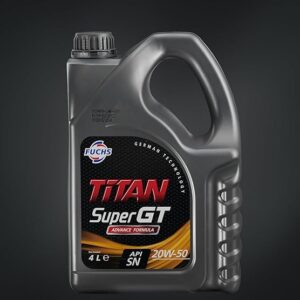 FUCHS Lubricants TITAN SUPER GT 20W-50 Multigrade Engine Oil Designed For A Wide Range Of Gasoline Engines 4 Liters